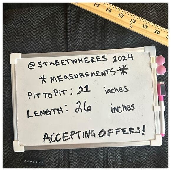 Cookies Designer Streetwear Wool Full Zip Coat Men’s S - Urban Preppy Luxury Y2K - Picture 13 of 16